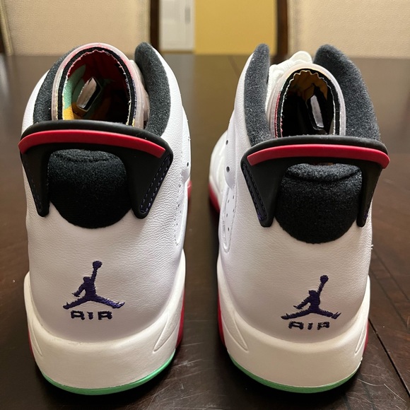 New Nike Air Jordan 6 Retro Hare Sneaker Shoes Size US 7Y / 8.5 W - Picture 8 of 12